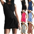 thumbnail image 1 of Antinious Women Solid Sporty Lightweight Breathable Slim Short Jumpsuit, 1 of 5