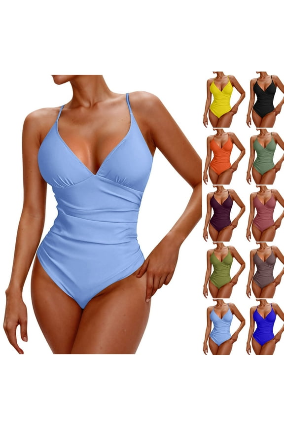 Women Solid Swimsuit Conservative Dressy Bikinis Tops