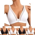 thumbnail image 1 of Antinious Women Wireless Bras Front Closure Solid Mesh Soft Supportive, 1 of 5