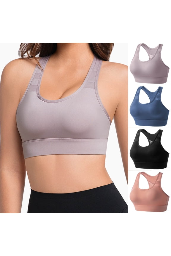 Women Wireless Front Closure Yoga Breathable Back Gentle Sports Bras
