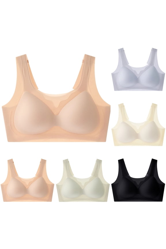 Women Wireless Seamless Back Styling Breathable Cozy Everyday Bras