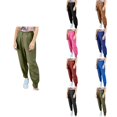 thumbnail image 1 of Antinious Womens Dress Pants Business Casual Trendy High Waisted Silm Work Pants,Winter Pants for Women,Sweatpants Women,Green,L, 1 of 5