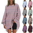 thumbnail image 1 of Antinious Womens Long Sleeve Print Drop Shoulder Crewneck Long Sweatshirt,Winter Sweatshirt for Women,Going Out Tops for Women,Red,XL, 1 of 5