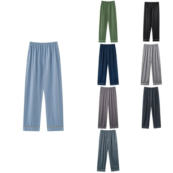 Antinious Womens Plus Size Pajama Pants Solid High Waist Plus Size Pockets Long Sleep Pants,Winter Pants for Women,Pajama Pants Women,Green,XXL