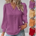 thumbnail image 1 of Antinious Womens Plus Size Solid Long Sleeve V Neck Ruffled Oversized Shirts,Winter Sweatshirt for Women,Going Out Tops for Women,Red,XXXL, 1 of 5