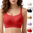 thumbnail image 1 of Antinious Womens Seamless Soft Support Fixed Padding Jelly Lifting Side Support Sports Bra, 1 of 5
