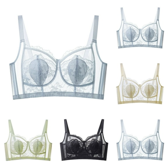 Antinious Womens Wireless Bras,Summer Plus Size Bra for Womens,Women's Solid Color Backless Sexy Seamless Push-Up U-Shaped Beautiful Back Underwear Everyday Bras