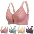 thumbnail image 1 of Antinious Ladies Plus Size Front Closure Wireless Seamless Breathable Support Everyday Bras, 1 of 4