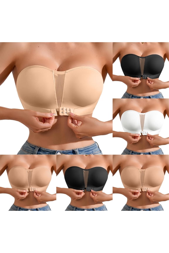 Ladies Strapless Lace Underwear With Side Collection And Daily Bra