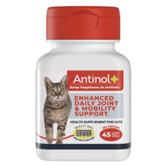 Antinol Plus for Cats Hip & Joint Mobility Supplement Capsules, 45 soft gels