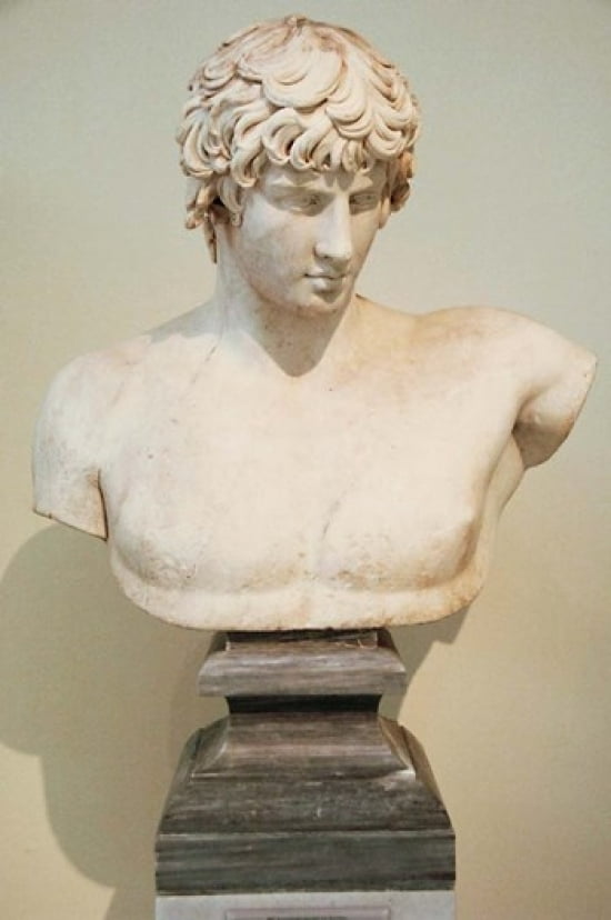 Antinous Bust Statue Athens Greece Canvas Art - Prisma Archivo DanitaDelimont (11 x 17)