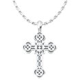 thumbnail image 1 of Antiochian Cross Sterling Silver Pendant - 18 Inch Chain, 1 of 1