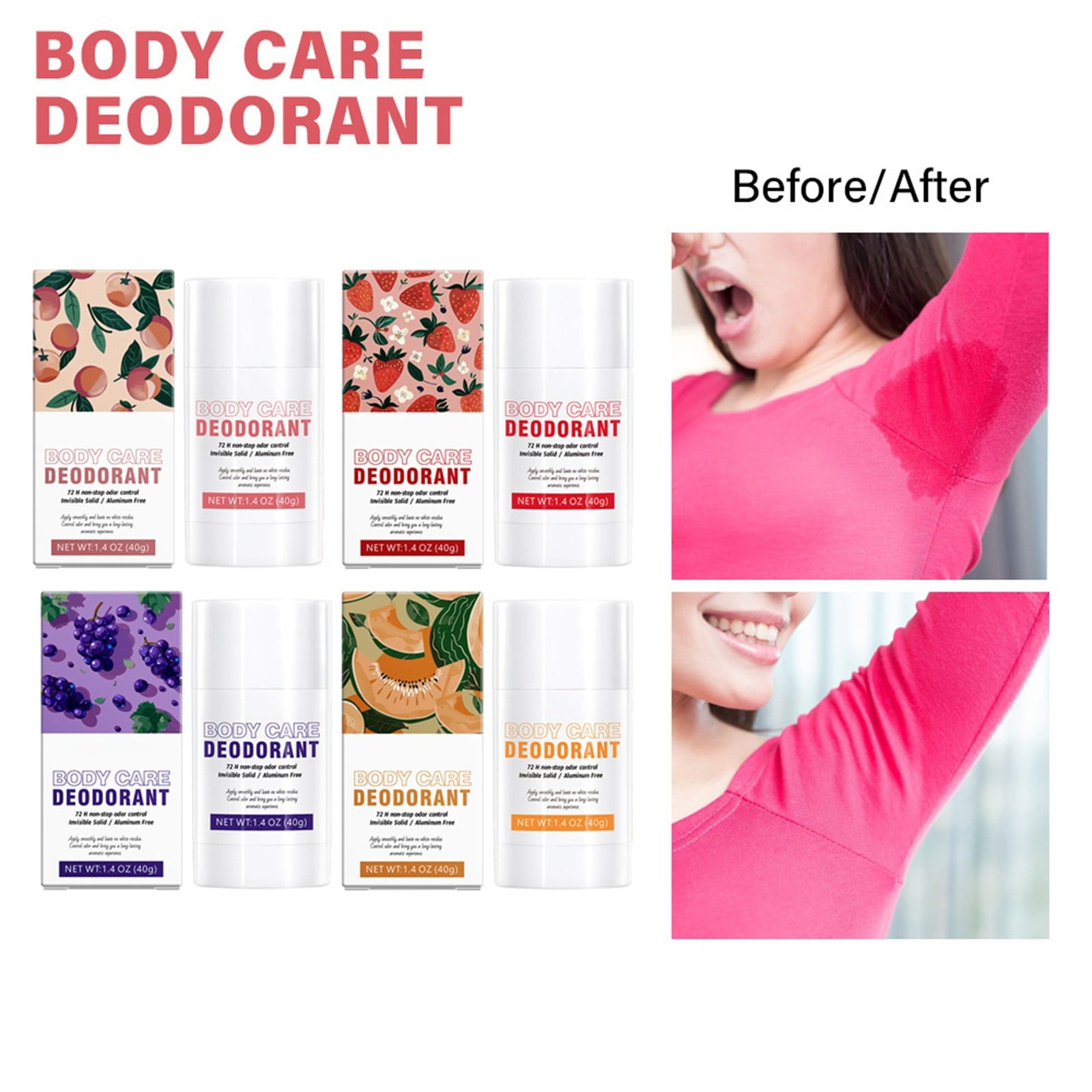 Antiperspirant Body Smooth Solid Stick,Deodorant for Women,Whole Body Deodorant Stick Odor