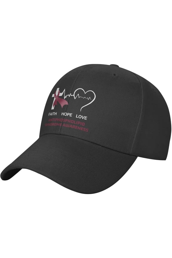 Antiphospholipid Syndrome Awareness Plain Baseball Caps Adjustable Washed Twill Low Profile Dad Hats for Men Women Black