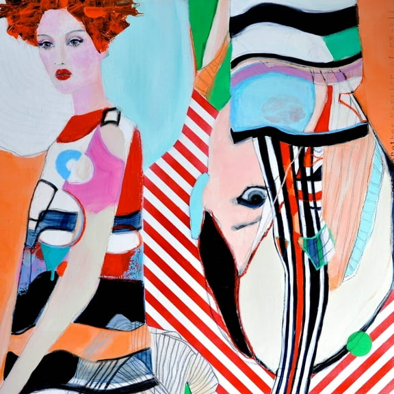 Antipode Painting Print on Wrapped Canvas