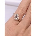 thumbnail image 1 of Antique 1.25 carat Morganite and Diamond Engagement Ring in 10k Rose Gold for Women, 1 of 2