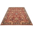 thumbnail image 1 of Antique 100% Natural Area Area Wool Rug for Living Room & Bedroom, Traditional Floral Design, Red Terracotta & Gold, Soft & Durable Rug, Oriental, 5.25x7.55 ft, 1 of 6