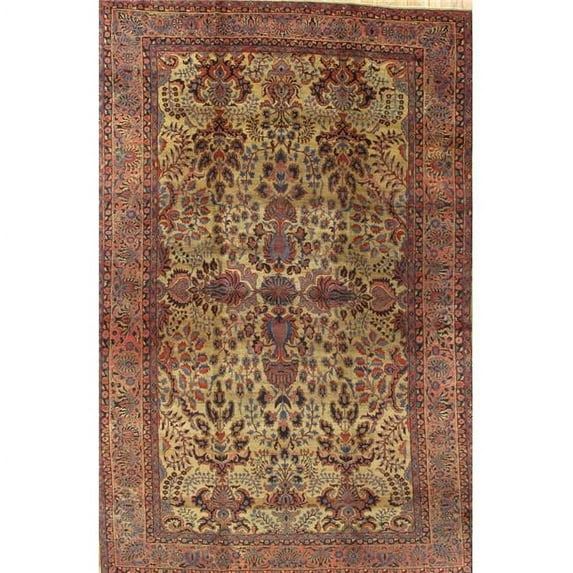 Antique Azerbaijan Camel Lamb's Wool Area Rug- 8 ft. 9 in. X 13 ft. 9 in.