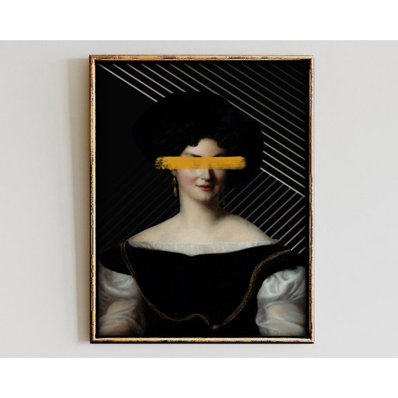 Antique Baroque Portrait Eclectic Alter Wall Art Accent Display Collection Statement Feature Styling