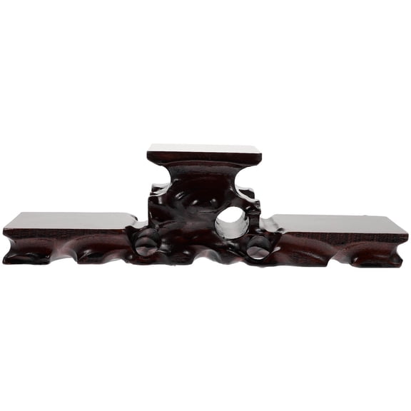 SOPOTUTU 1Pcs Chinese Teapot Shelf Black Wooden Risers Display Stands for Adults and Collectors