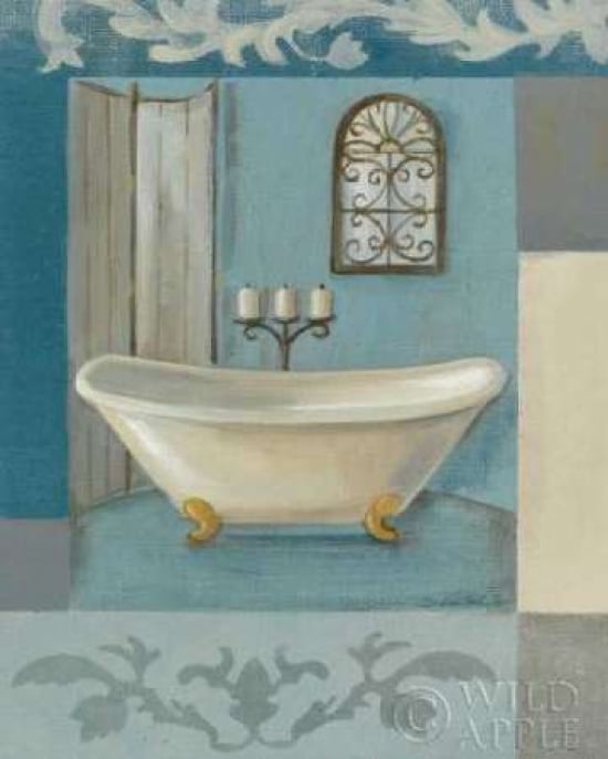 Antique Bath I Canvas Art - Silvia Vassileva (24 x 30)