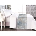thumbnail image 1 of Antique Bed Runner, Dreamy Nostalgic Royal Swirls and Waves in Grunge Weathered Effect, Decorative Accent Bedding Scarf for Hotels Homes & Guest Rooms, Queen, Coconut and Pale Slate Blue, by Ambesonne, 1 of 3