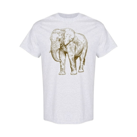 Antique Big Elephant T-Shirt Men -Image by Shutterstock, Male Small