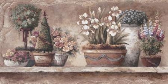 Antique Blooms Canvas Art - James Lee (24 x 48)