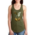 thumbnail image 1 of Antique Blue Butterflies Iii Racerback Tank Women -Vision Studio Designs, Female x-Small, 1 of 4