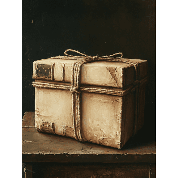 Antique Book Package Canvas Painting/Decorative Painting Suitable for Living Room Bedroom Study Office and Gallery Wall Decoration.