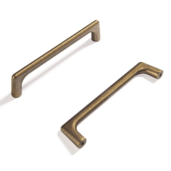 Antique Brass 3'' Hole Centers 6 Pack Cabinet Pulls