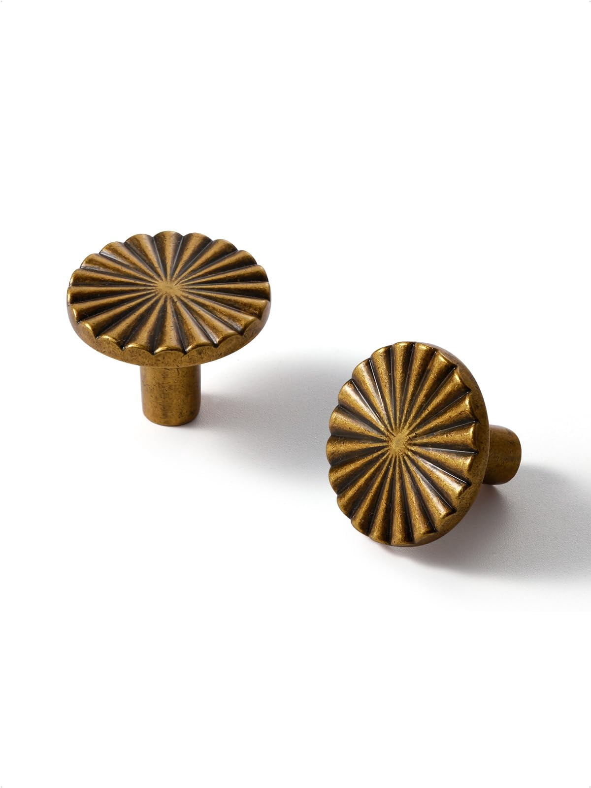 Antique Brass Cabinet Knobs Vintage Flat Drawer Pulls Kitchen Cupboard Bathroom Dresser Cabinet Hardware Handles Zinc Alloy