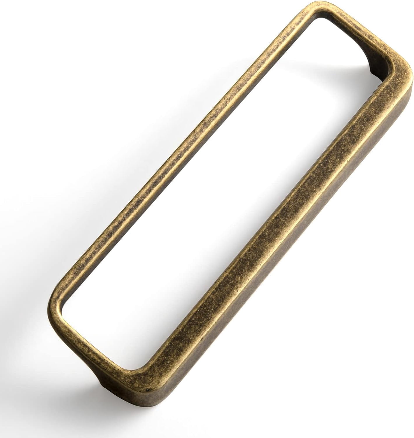 Antique Brass Cabinet Pulls with Hole Center 5''(128MM),Retro Zinc Alloy Drawer Pulls for Drawer,Wardrobe,Cupboard,6 Pack