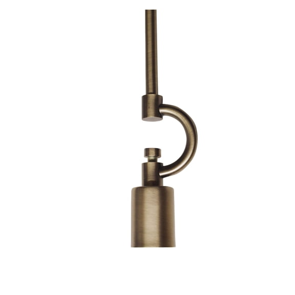 Antique Brass Color Pendant Light Fixture for 1 Lights, Vintage Ceiling Hanging Light Fixture with Fabric Cord for Home Lightning