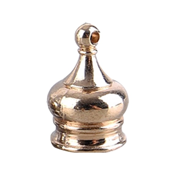 Antique Brass Decorative Lamp Finial Screws, 0.8X0.4 Inch Metal Lampshade Topper Nut Hardware, Threaded Lamp Harp Adapter Accessory, Vintage Brass Finials To Decorate Table Lamps, Floor Lamps,Golden
