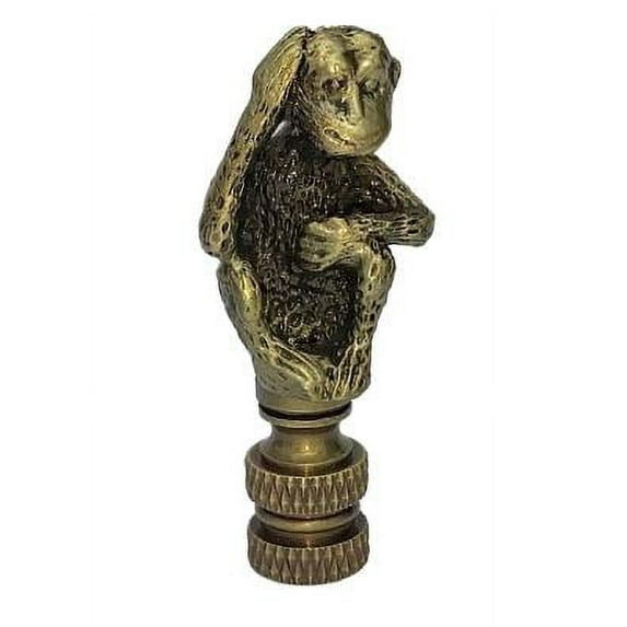 Antique Brass Decorative Monkey Lamp Shade Finial