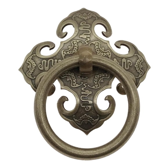 Antique Brass Door Pull Handle - Easy to Install,Versatile Chinese Design!