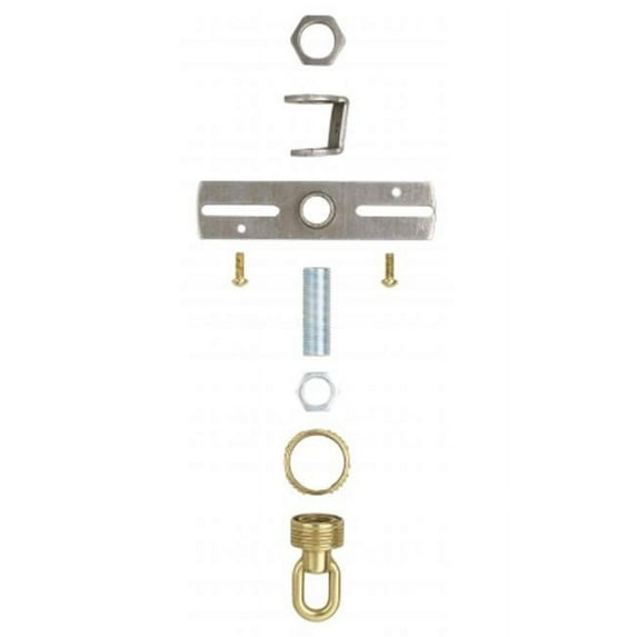 Antique Brass Finish Screw Collar Loop Kit