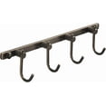 thumbnail image 1 of Antique Brass Hooks, Hook Coat Rack, Bath Wall Mounted Vintage Brushed Brass Bathroom Row Hooks Rustic Towels Coats Hooks, 1 of 9