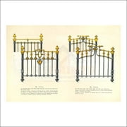 Antique Brass Iron French Bed Frames, 2