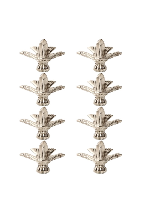 Antique Brass Jewelry Chest Wood Case Box Decor Feet Leg Corner Protector