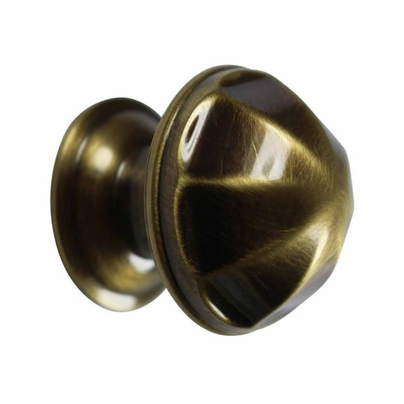 Antique Brass Kitchen Cabinet Knob 1" Diameter Drawer and Furniture Knobs Renovators Supply