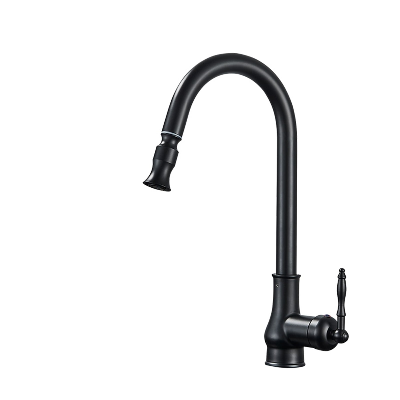 Antique Brass Kitchen Faucet Pull Out Kitchen Sink Faucet Single Handle Faucet 360 Rotate Kitchen Tap Hot Cold Water Mixer Crane ,Easy to Install