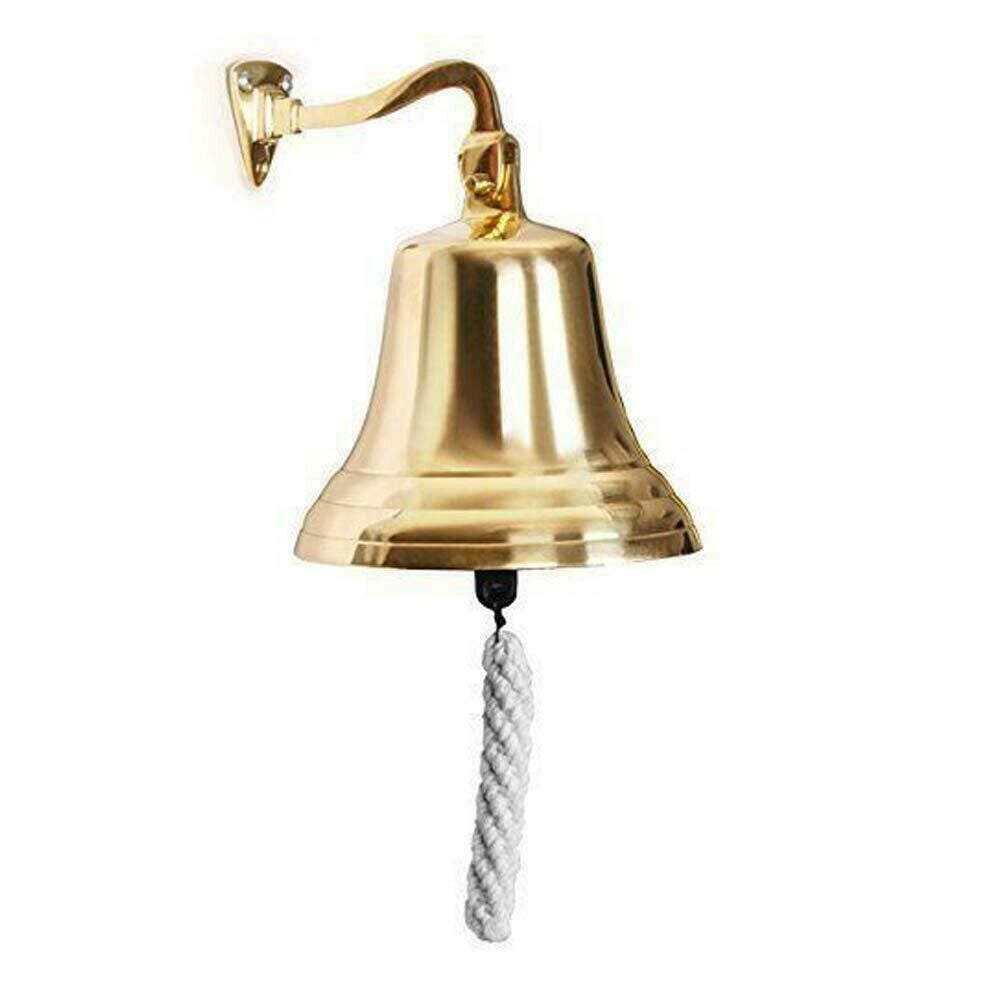 Antique Brass Ship Bell 4inch Nautical Brass Wall Hanging Door Bell Pray Bell