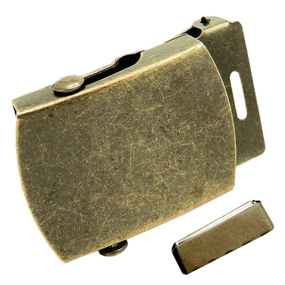 Antique Brass Slider Military Buckle 1.25" Width