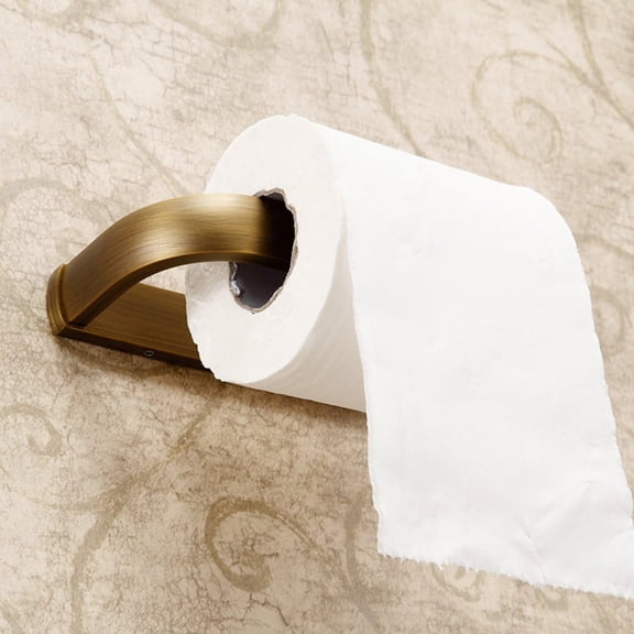 Antique Brass Towel Bar and Toilet Paper Holder Wall Mounted Bathroom Accessory Retro