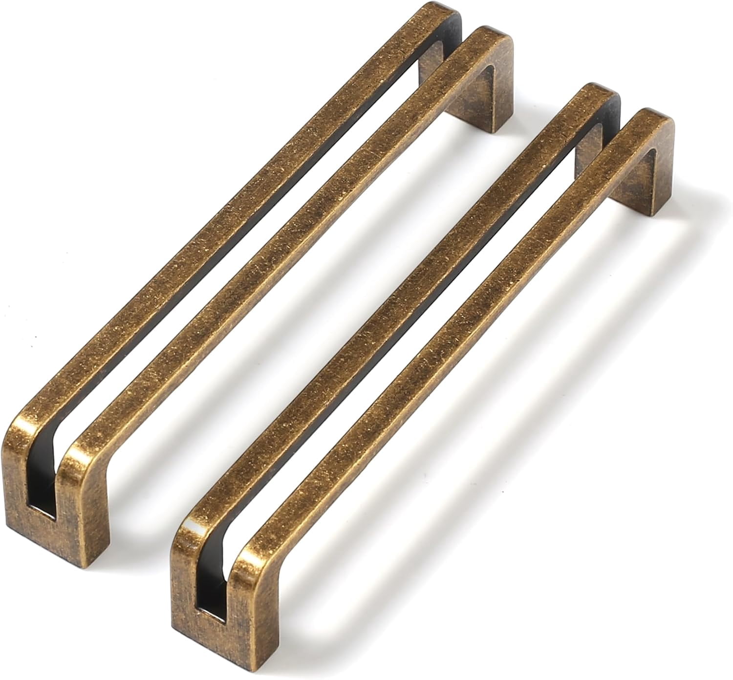 Antique Brass zinc Alloy Cabinet pulls,Vintage Retro 5 Inch （128mm） Hole Center Cabinet Handles for Drawer,Cupboard, Wardrobe,Dresser - 6 Pack