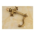 Antique Bronze Brass Faucet Gold Hot And Cold Water Kitchen Sink Rotary