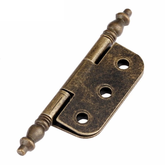 Antique Bronze Crown Hinges 6 Holes Jewelry Gift Box Decorative Cabinet Hinge