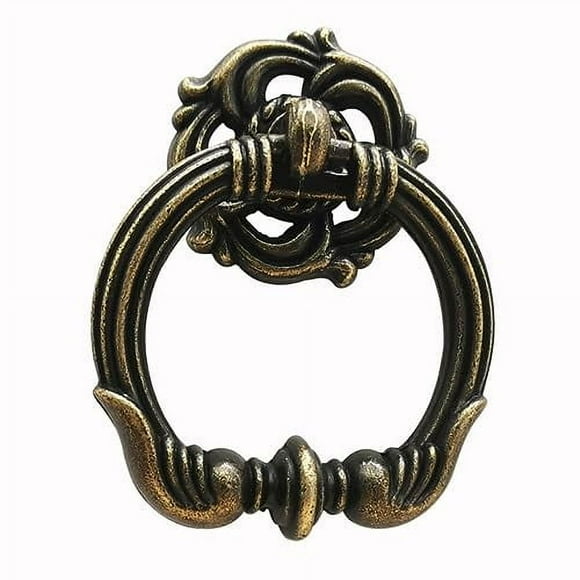 Antique Bronze Drawer Single Hole Knob Totem Old Fashioned,Zinc Alloy Cabinet Hardware for Kitchen Bathroom Hanging Pulls 2.2Inch Diameter (10)